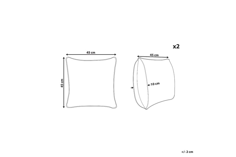 Benedetta Utomhuskudde 45x45 cm - Blå - Textilier & mattor - Kuddar & plädar - Utomhuskudde