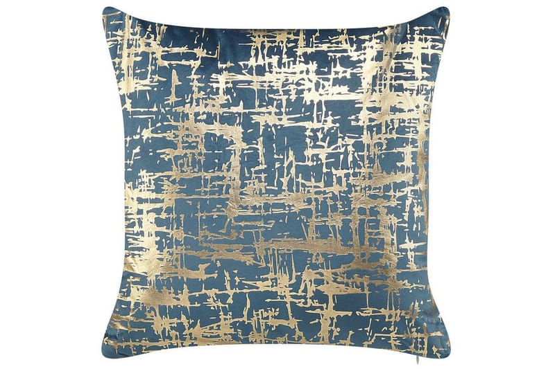 BENETON Utomhuskudde 45x45 cm Blå/Guld
