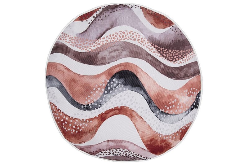 CANNOLE Utomhuskudde 40 cm Rund Brun/Vit/Svart