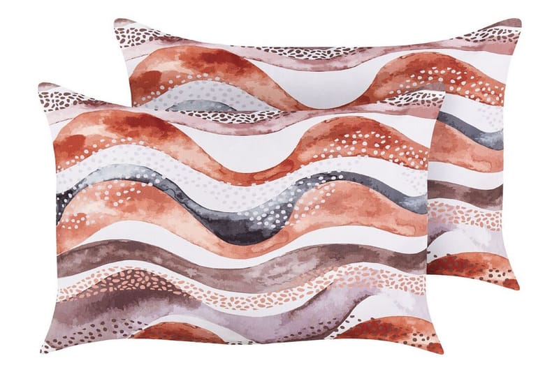 CANNOLE Utomhuskudde 42x60 cm Brun/Vit/Svart