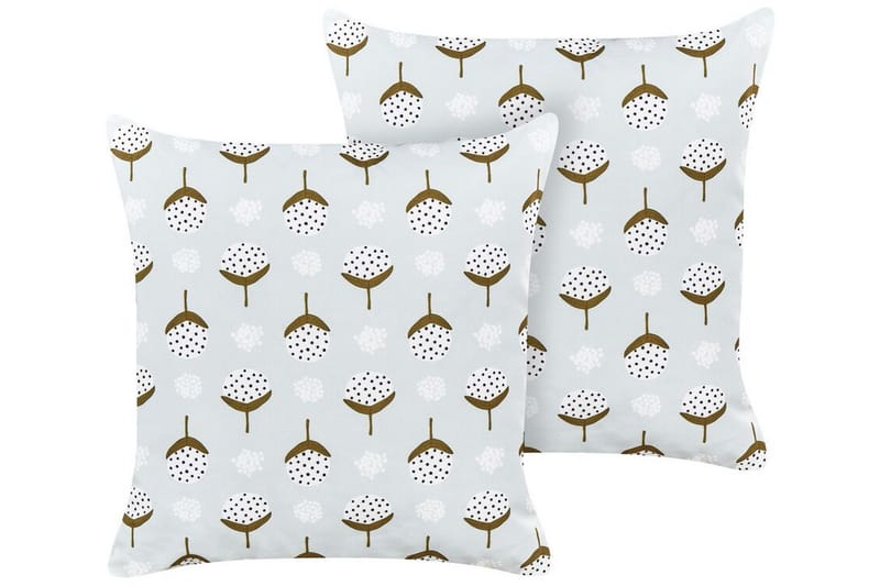 CARINI Utomhuskudde 45x45 cm Grön/Vit - Textilier & mattor - Kuddar & plädar - Utomhuskudde
