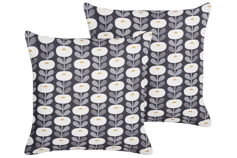 CORSANO Utomhuskudde 45x45 cm Grå/Vit - Textilier & mattor - Kuddar & plädar - Utomhuskudde