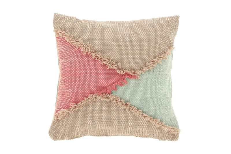 DALILA Kuddfodral 45x45 cm Tofsar PET/Beige - Prydnadskuddar & kuddfodral