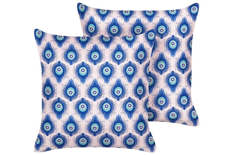 DIDSBURY Utomhuskudde 45x45 cm Blå/Rosa - Textilier & mattor - Kuddar & plädar - Utomhuskudde