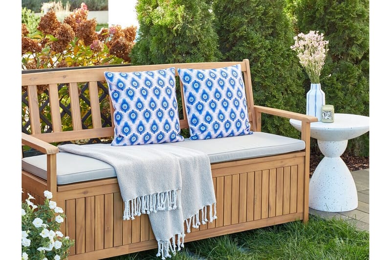 DIDSBURY Utomhuskudde 45x45 cm Blå/Rosa - Textilier & mattor - Kuddar & plädar - Utomhuskudde