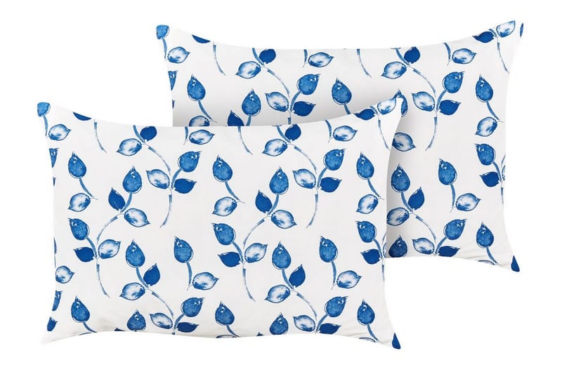 FASANO Utomhuskudde 42x60 cm Vit/Blå - Textilier & mattor - Kuddar & plädar - Utomhuskudde