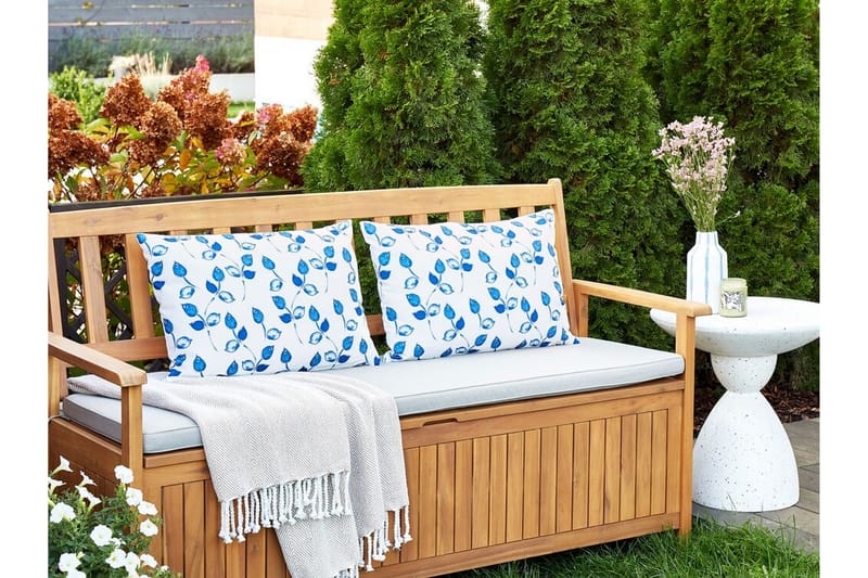 FASANO Utomhuskudde 42x60 cm Vit/Blå - Textilier & mattor - Kuddar & plädar - Utomhuskudde