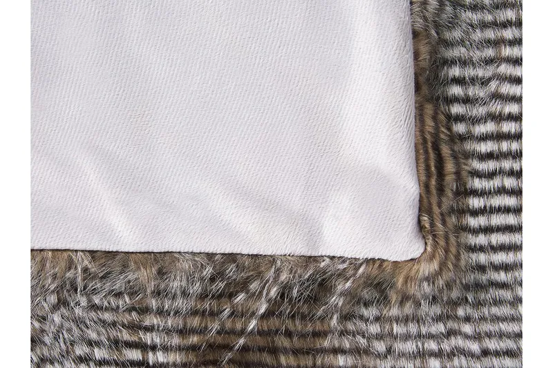 Asdad Pläd 150x200 cm Tvåsidig - Brun/Vit - Textilier & mattor - Kuddar & plädar - Filtar & plädar