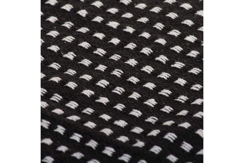 Filt bomull fyrkanter 220x250 cm svart - Textilier & mattor - Kuddar & plädar - Filtar & plädar