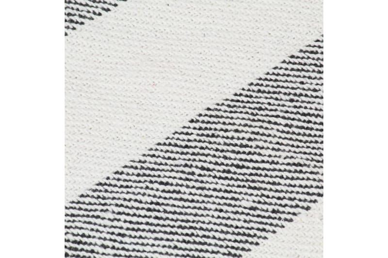 Filt bomull randig 220x250 cm antracit - Textilier & mattor - Kuddar & plädar - Filtar & plädar