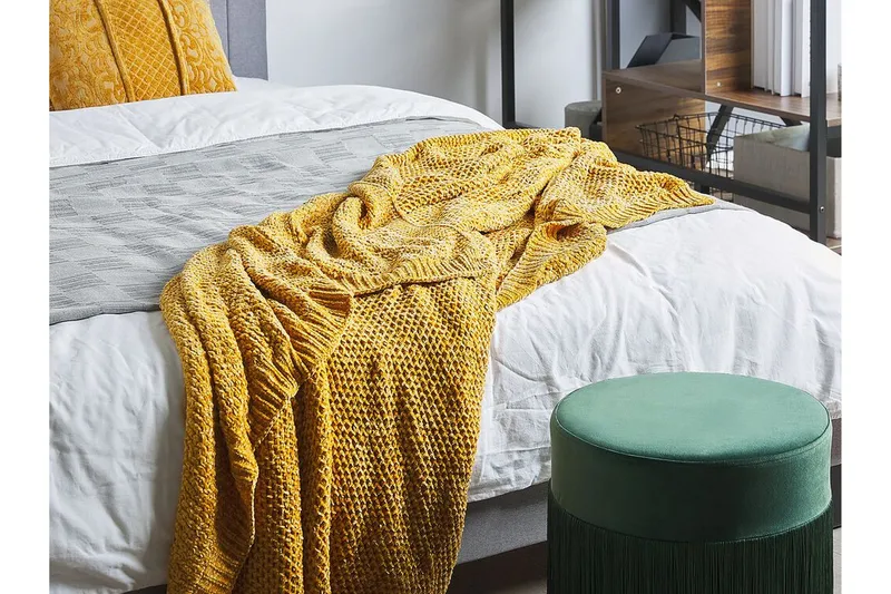 Haifa Överkast 150x200 cm - Gul - Textilier & mattor - Kuddar & plädar - Filtar & plädar