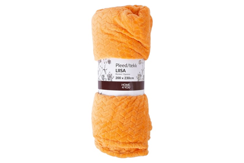 LIISA Filt XL 200x230 cm Orange - Textilier & mattor - Kuddar & plädar - Filtar & plädar