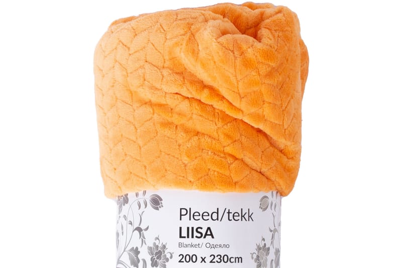 LIISA Filt XL 200x230 cm Orange - Textilier & mattor - Kuddar & plädar - Filtar & plädar