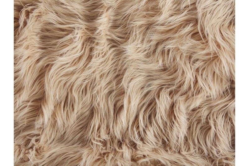 Pläd 200 x 220 cm ljusbrun DELICE - Brun - Textilier & mattor - Kuddar & plädar - Filtar & plädar