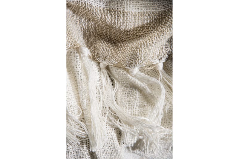 Sandy Pläd 130x170 cm - Offwhite/Beige/Brun - Textilier & mattor - Kuddar & plädar - Filtar & plädar