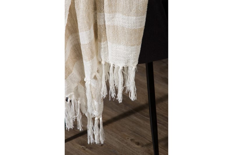 Sandy Pläd 130x170 cm - Offwhite/Beige/Brun - Textilier & mattor - Kuddar & plädar - Filtar & plädar