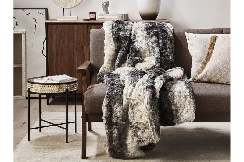 Tazart Pläd 150x200 cm Tvåsidig - Grå/Vit - Textilier & mattor - Kuddar & plädar - Filtar & plädar