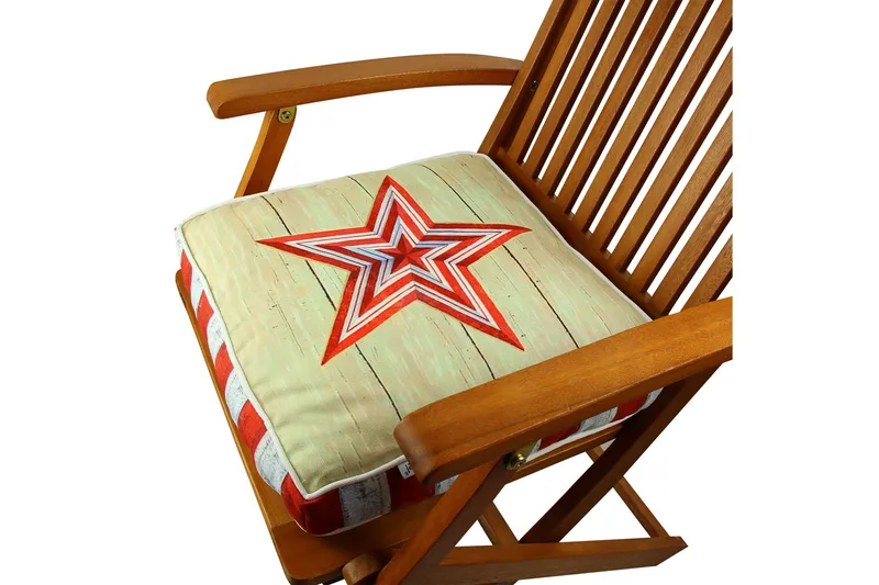 Gravel Kudde 42x42 cm - Röd/Vit - Textilier & mattor - Kuddar & plädar