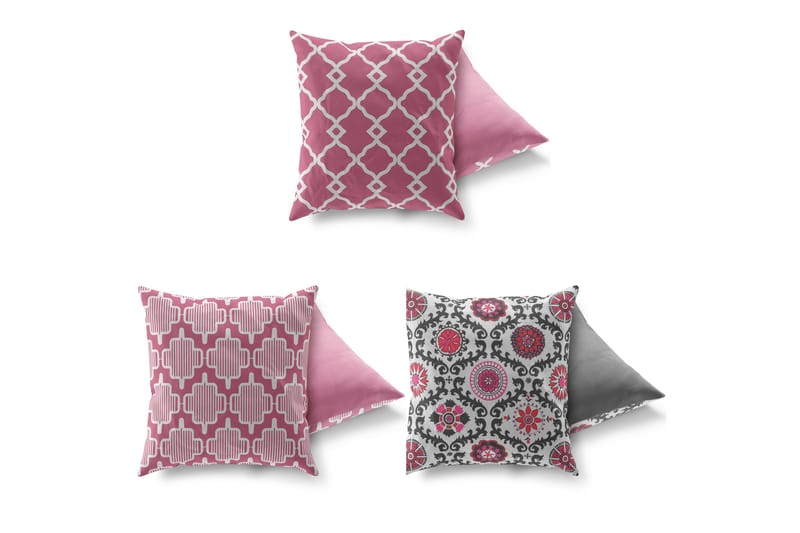GRAVEL Kudde 43x43 3-pack Multi - Textilier & mattor - Kuddar & plädar
