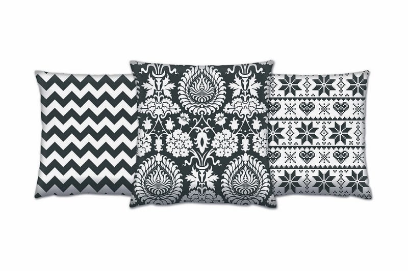 GRAVEL Kudde 43x43 3-pack Multi - Textilier & mattor - Kuddar & plädar