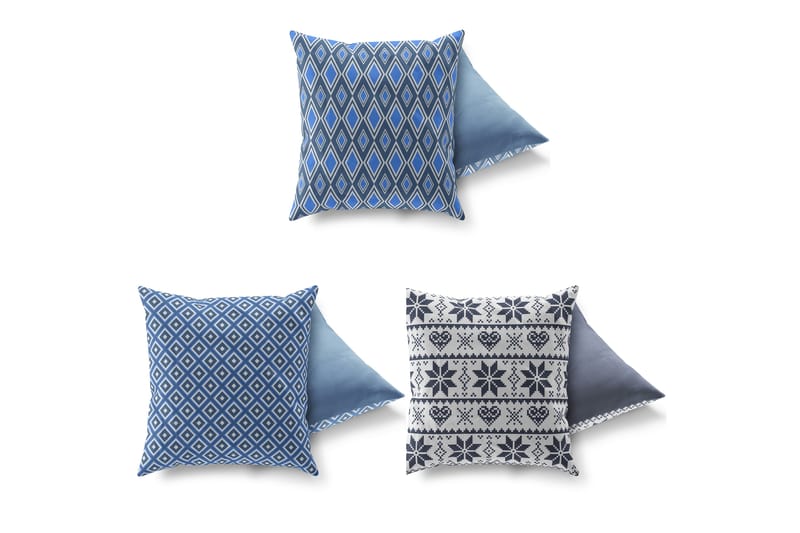 GRAVEL Kudde 43x43 3-pack Multi - Textilier & mattor - Kuddar & plädar