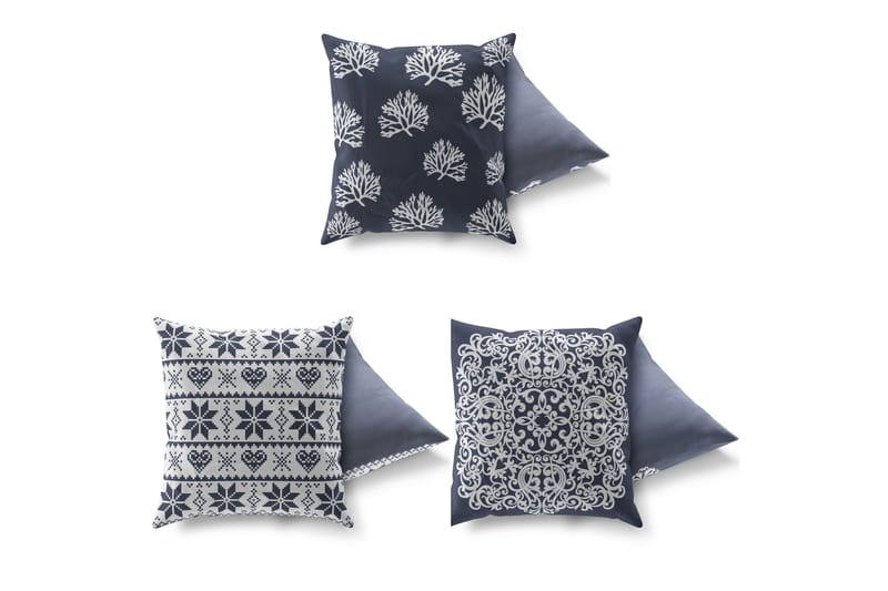 GRAVEL Kudde 43x43 3-pack Multi - Textilier & mattor - Kuddar & plädar