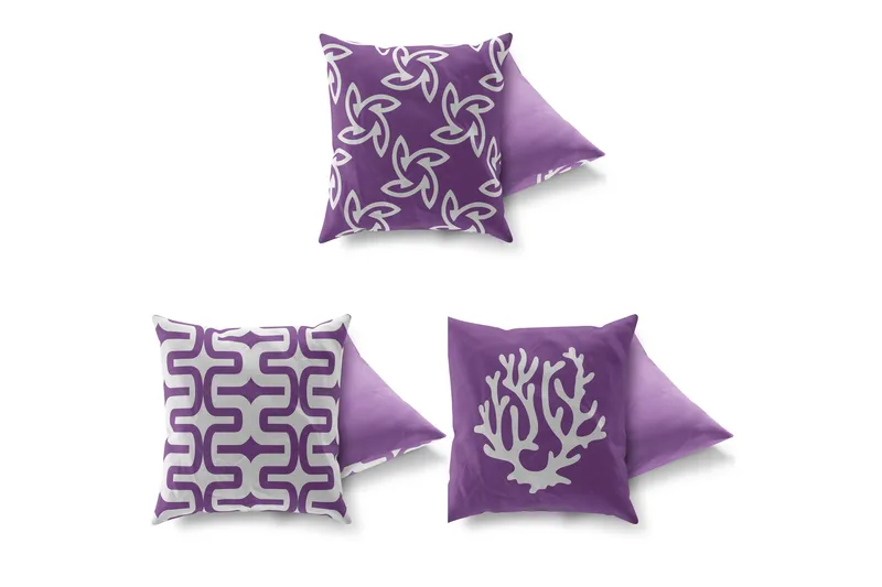 Gravel Kudde 43x43 cm 3-pack - Multi - Textilier & mattor - Kuddar & plädar