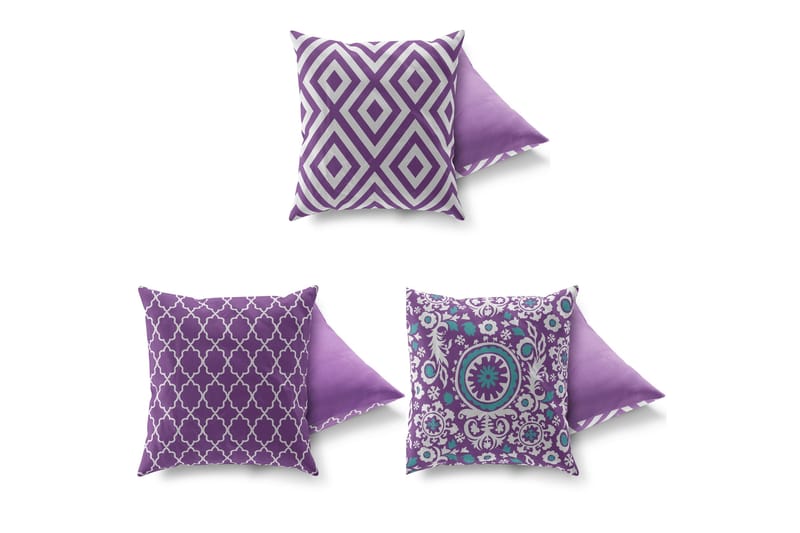 Gravel Kudde 43x43 cm 3-pack - Multi - Textilier & mattor - Kuddar & plädar