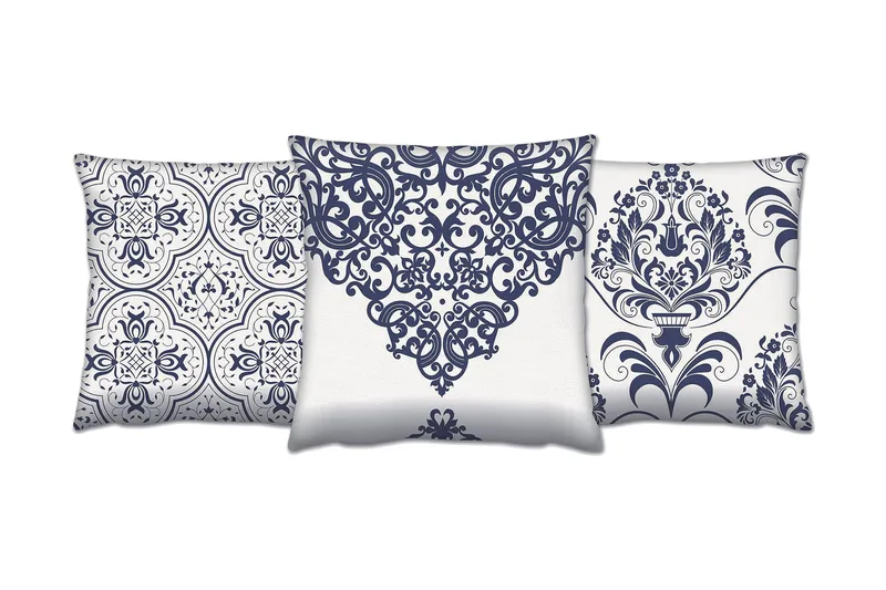 Gravel Kudde 43x43 cm 3-pack - Multi - Textilier & mattor - Kuddar & plädar