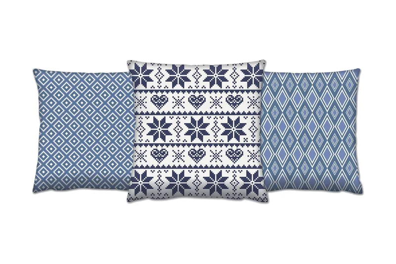 Gravel Kudde 43x43 cm 3-pack, Multi