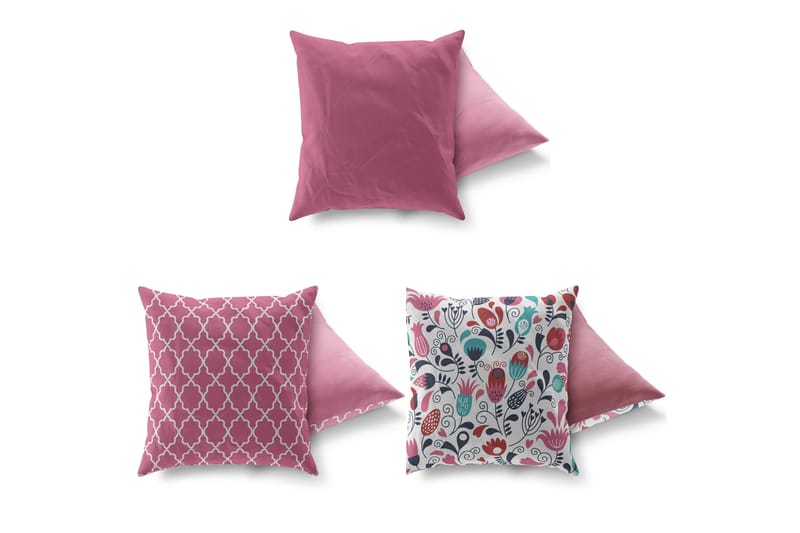 Gravel Kudde 43x43 cm 3-pack - Multi - Textilier & mattor - Kuddar & plädar