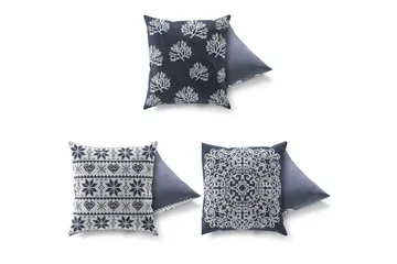 Gravel Kudde 43x43 cm 3-pack - Multi - Textilier & mattor - Kuddar & plädar