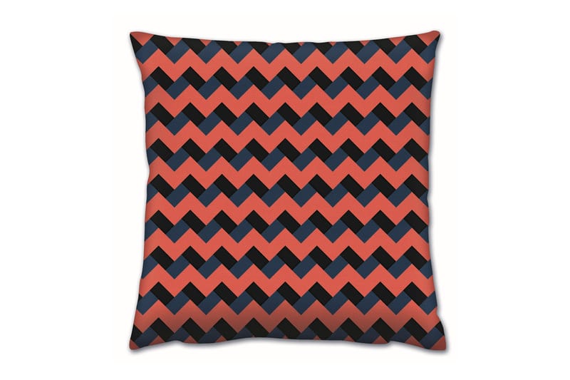 GRAVEL Kudde 43x43 Orange/Svart - Textilier & mattor - Kuddar & plädar