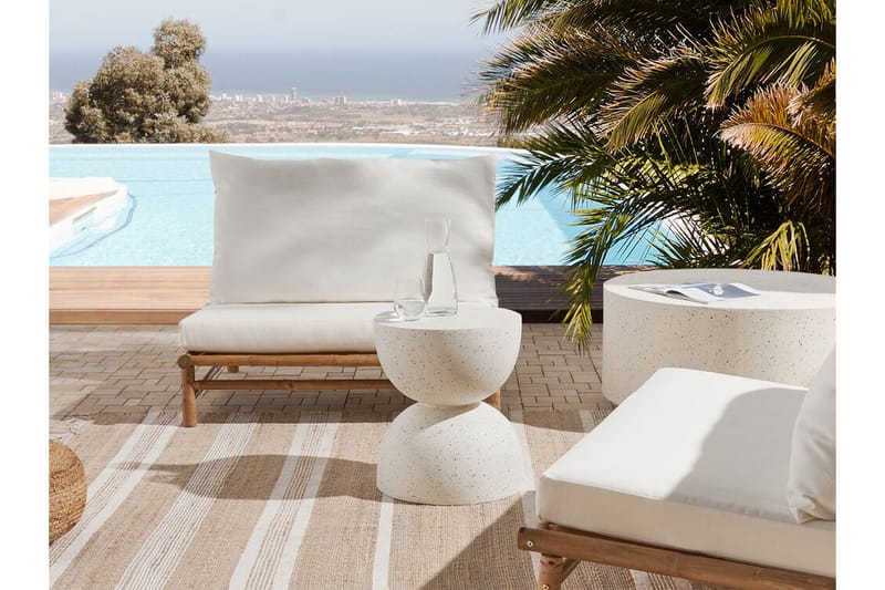 JACKSONVILLE Soffbord 40 cm Rund Vit - Textilier & mattor - Kuddar & plädar - Utomhuskudde