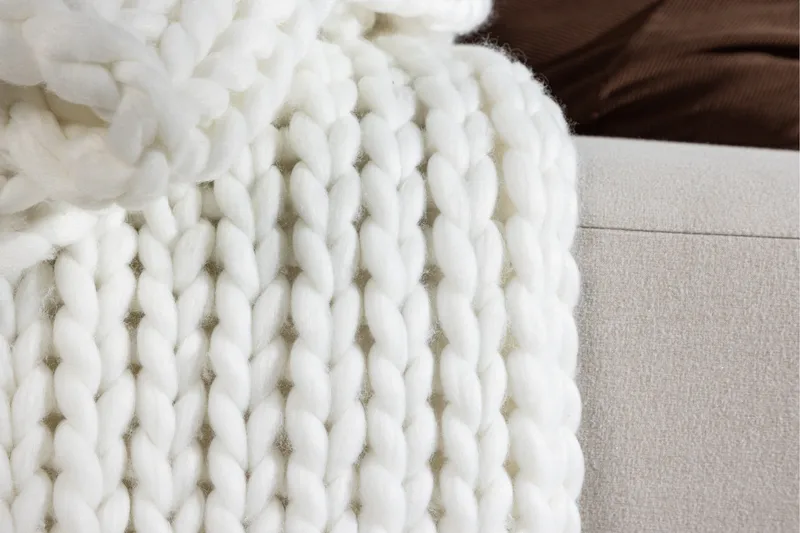 Kate Pläd 130x170 cm - Vit - Textilier & mattor - Kuddar & plädar - Filtar & plädar