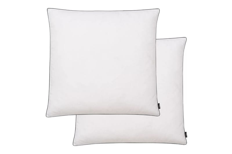 Kuddar 2 st dun-/fjäderstoppning tung 80x80 cm vit - Textilier & mattor - Kuddar & plädar