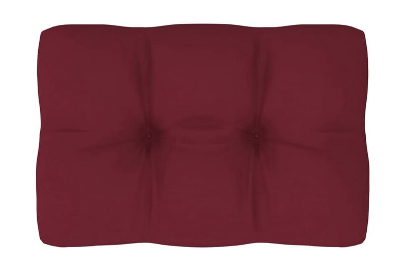 Dyna till pallsoffa vinröd 60x40x10 cm - Röd - Utemöbler - Dynor - Soffdynor & bänkdynor utemöbler