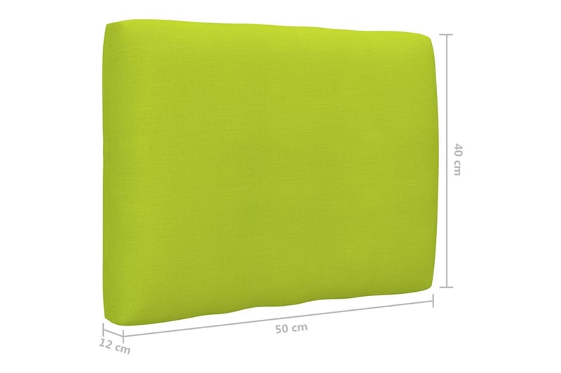 Dyna till pallsoffa ljusgrön 50x40x10 cm - Grön - Soffdynor & bänkdynor utemöbler