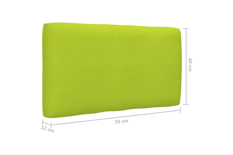 Dyna till pallsoffa ljusgrön 70x40x10 cm - Grön - Soffdynor & bänkdynor utemöbler