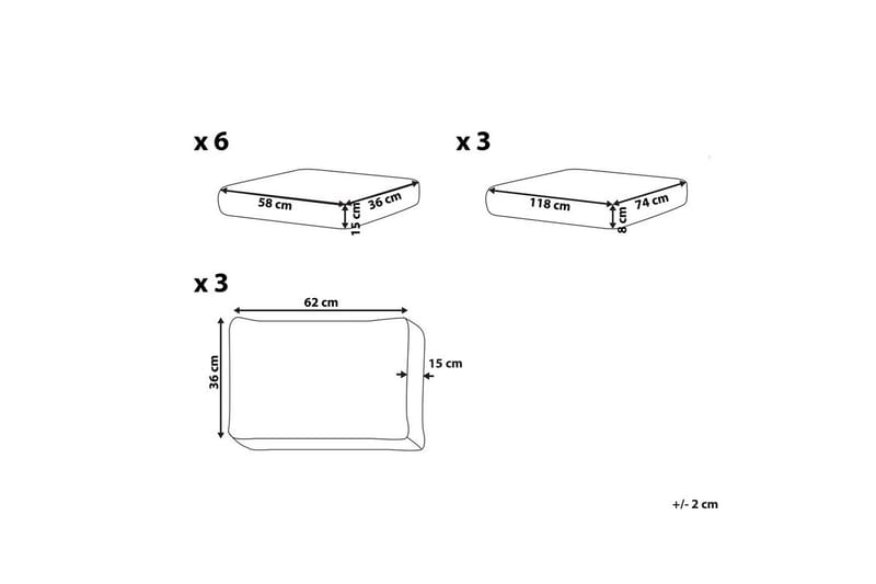 Kuddfodral Castella Grön - Grön - Utemöbler - Dynor - Dynöverdrag & utomhusklädslar