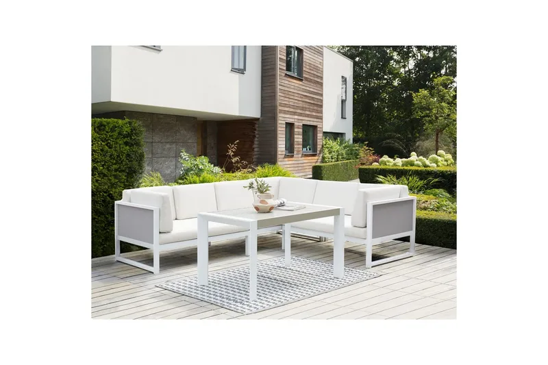 Kuddfodral Castella Vit - Vit - Utemöbler - Dynor - Dynöverdrag & utomhusklädslar