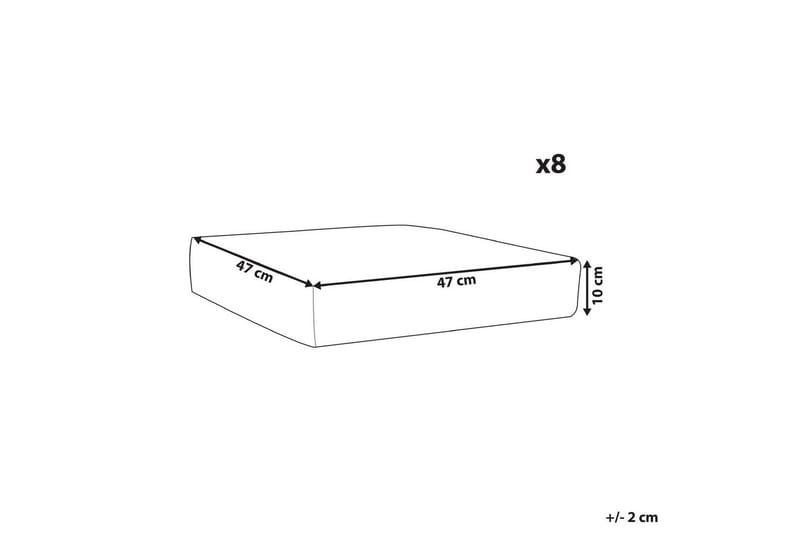 Kuddfodral Italy Vit - Vit - Utemöbler - Dynor - Dynöverdrag & utomhusklädslar