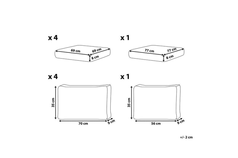 Kuddfodral Messina Beige - Beige - Utemöbler - Dynor - Dynöverdrag & utomhusklädslar