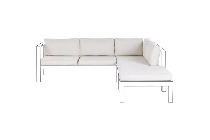 Kuddfodral Messina Vit, Vit