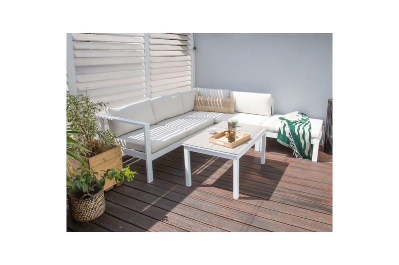 Kuddfodral Messina Vit - Vit - Utemöbler - Dynor - Dynöverdrag & utomhusklädslar