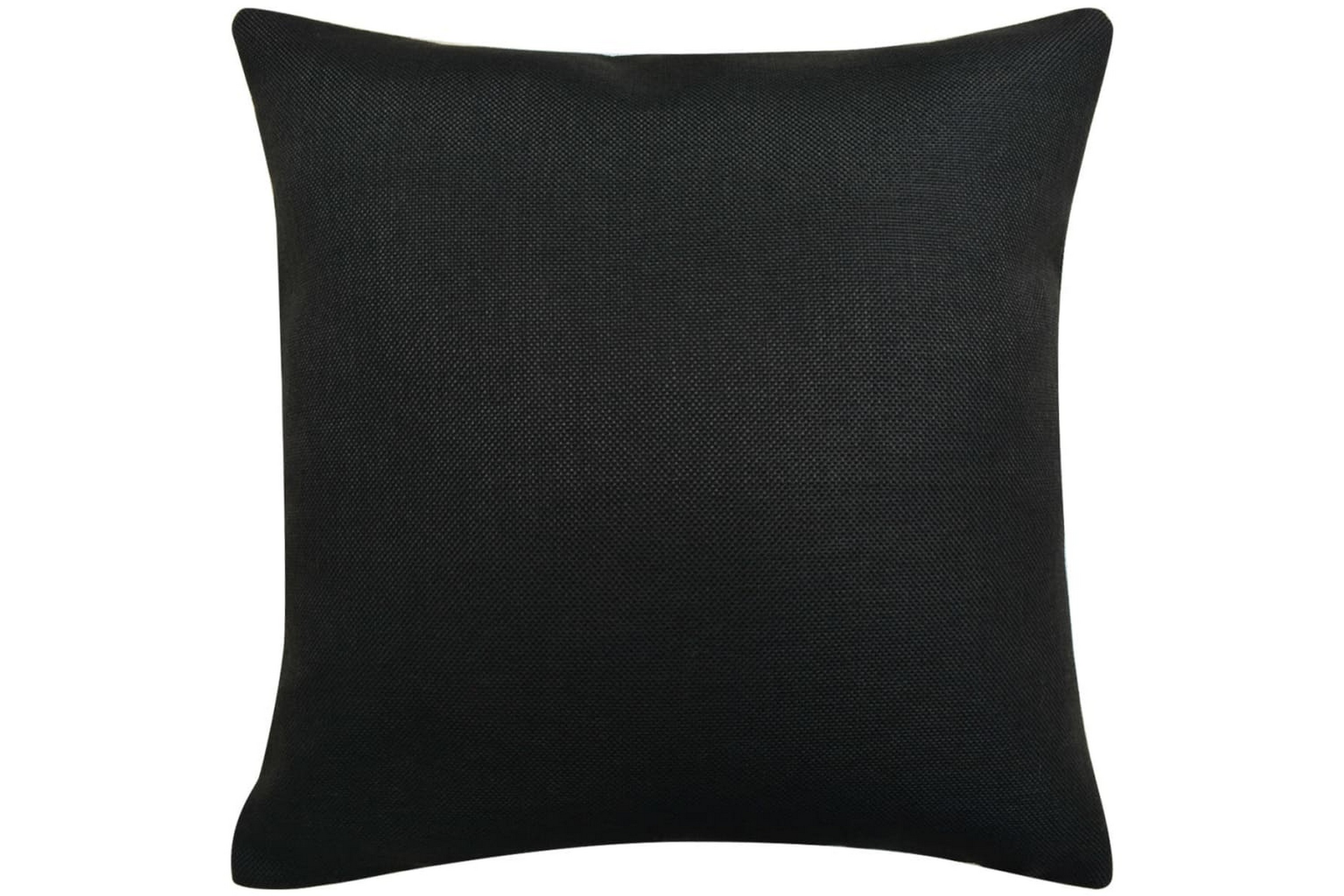 Kuddöverdrag 4 st linne-design 40×40 cm svart –