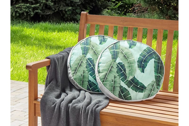 LANGFORD Utomhuskudde 40 cm Rund Grön - Möbler - Vardagsrum - Soffbord & vardagsrumsbord - Soffbord