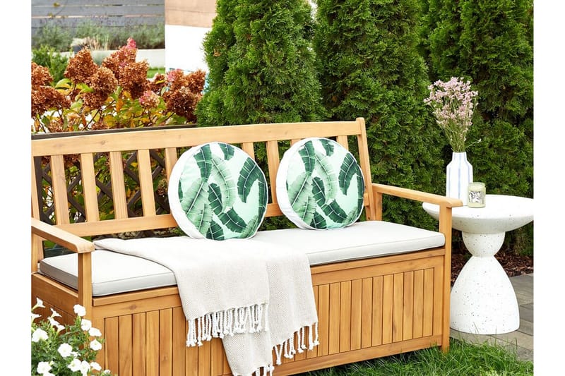 LANGFORD Utomhuskudde 40 cm Rund Grön - Möbler - Vardagsrum - Soffbord & vardagsrumsbord - Soffbord