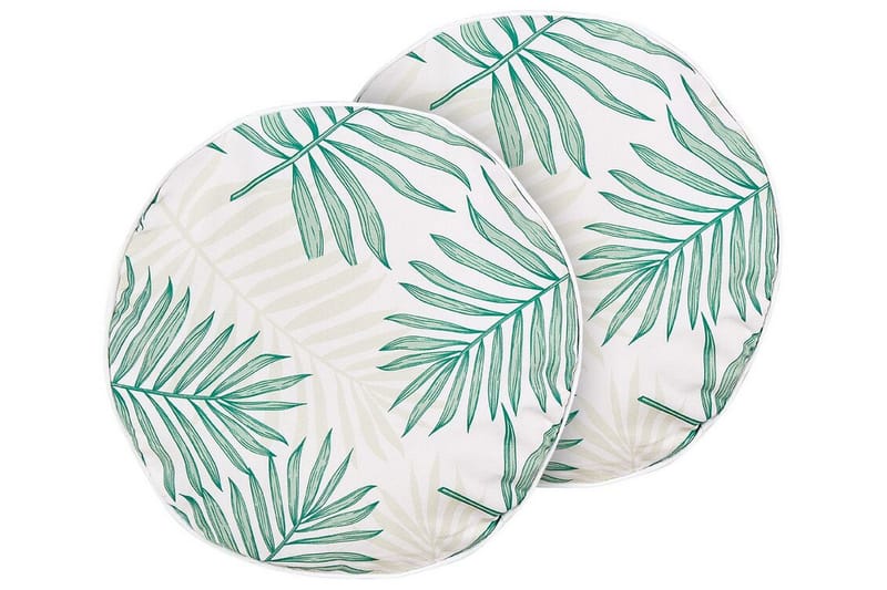 Laramie Utomhuskudde 40 cm Rund - Beige/Grön - Textilier & mattor - Kuddar & plädar - Utomhuskudde