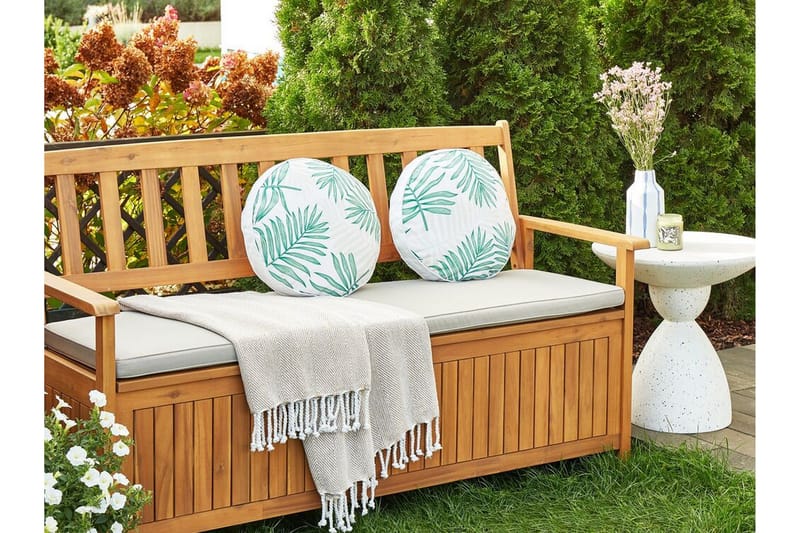 Laramie Utomhuskudde 40 cm Rund - Beige/Grön - Textilier & mattor - Kuddar & plädar - Utomhuskudde